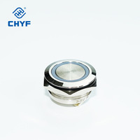 CHYF 12mm 16mm 19mm Tombol Tekan Mikro Ultra Pendek 1NO Sakelar Tombol Tekan Baja Tahan Karat