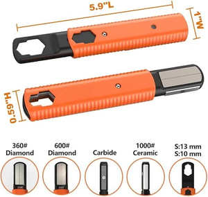 Outil de <span class=keywords><strong>jardinage</strong></span> de poche polyvalent pour aiguiser les couteaux Ciseaux à haies Ciseaux Hache Hachette <span class=keywords><strong>Machette</strong></span> Tondeuse à gazon - Product Image 4
