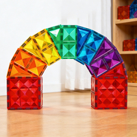 Juguetes de Bloques Magnéticos para Niños Pequeños, Bloques de Construcción Magnéticos para Niños de 3, 4, 5 y 6 Años, Juguetes STEM Montessori para Niños y Niñas