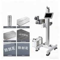 Machine de marquage laser UV à fibre CO2 volante Zhongbo 1000W, haute précision, refroidissement par eau, automatique, 20-120 pièces/min, cartons