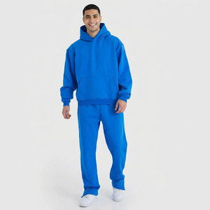 Ropa para Hombre, Conjuntos Deportivos Unisex, Chándal Personalizado, Conjuntos Deportivos de Felpa de Algodón, Bolsillo Tipo Canguro, Ropa Casual Cómoda - Product Image 1