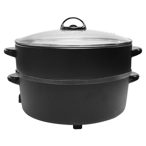 HANABISHI กระทะไฟฟ้าอเนกประสงค์และหม้อนึ่งฝาแก้ว 1000W ความจุ 2.5 ลิตรสำหรับตั้งแคมป์กลางแจ้งปิกนิกใช้ในครัวเรือน HTP-360S - Product Image 4