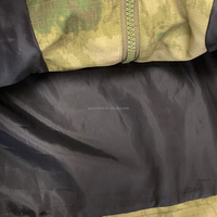 Veste de chasse à capuche en ripstop camouflage personnalisée Squirorkop pour hommes, veste d'extérieur légère coupe-vent à fermeture éclair avec doublure