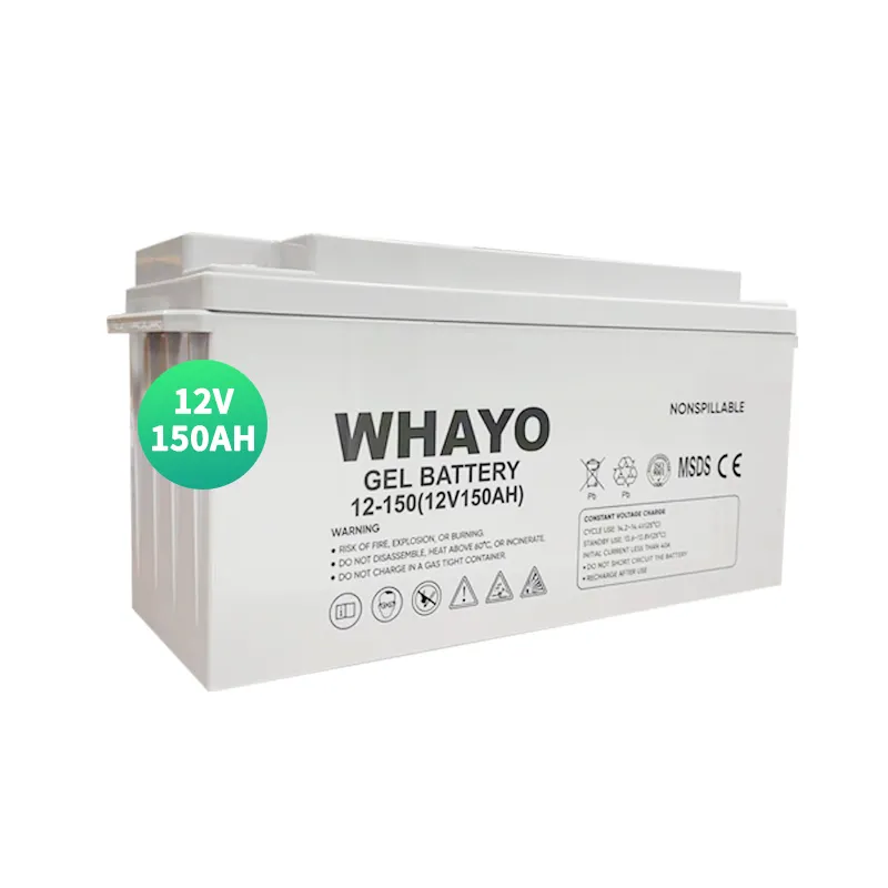 Whayo UPS แบตเตอรี่ตะกั่ว150AH 12V100AH 200AH บำรุงรักษาแบตเตอรี่ตะกั่วกรดเจลสำหรับ250AH บำรุงรักษาฟรี