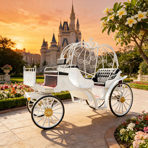 Carruaje de Calabaza de Cuento de Hadas, Carroza Romántica para Ceremonias de Boda, Parques de Atracciones y Sesiones de Fotos - Product Image 1