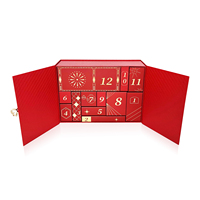 Calendrier de l'Avent de Noël Vide, Personnalisé, Grand Format, 12 Jours, Cosmétique Biodégradable, Boîte Cadeau, Emballage