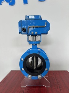 DN800 Pn16 <b>Worm</b> Gear/ Ductile Iron EPDM NBR Seat Flange Type D341X PN16 - Product Image 2