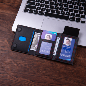 Multifunctional 3 in 1 Magnetic <b>Wallet</b> Trifold <b>Card</b> <b>Holder</b> RFID Blocking Pop Up Phone Back <b>Wallet</b> with 2 ID Windows Cash Slot - Product Image 4