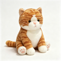 Funboxes - Vente Flash - Peluche Chat Kawaii - Jouet en Peluche Chat Mignon - Poupée en Peluche Douce - Cadeau d'Anniversaire pour Enfants