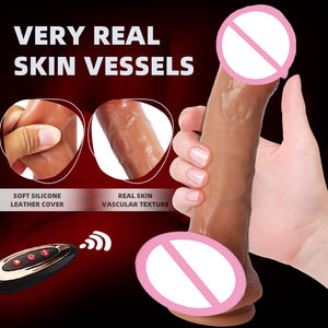 Großhandel Realistischer Teleskop-Vibrator für Frauen, Weicher Großer <span class=keywords><strong>Dildo</strong></span>, Massagegerät, Sexspielzeug zur Masturbation mit Fernbedienung - Product Image 3
