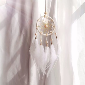 <span class=keywords><strong>Attrape</strong></span>-rêves 2026 : Anneaux métalliques pour voiture, mariage, décoration intérieure, ornement mural suspendu en plumes pour enfants - Product Image 5