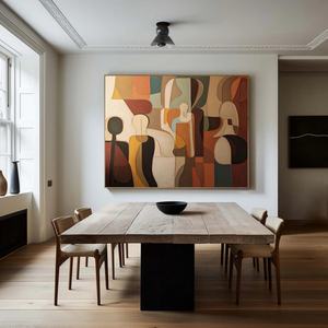 Art mural moderne personnalisé, art abstrait esthétique, toile murale contemporaine, peinture de paysage pour la maison et la galerie - Product Image 2