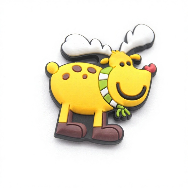 Custom 3D PVC Soft Fridge Magnets Eco Friendly Cartoon Animal Shape Home Kitchen Decoration Tourist Travel Souvenir Gift Custom