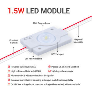 Module LED ADLED pour CE 44x28x14.5mm SMD 2835 DC12V LED 7000K Blanc Froid Étanche IP65 Dimmable Garantie 5 Ans Modules LED pour - Product Image 3
