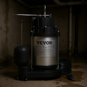 Pompe submersible Vevor 1/2 Hp en fonte pour usage domestique, commercial et en sous-sol - Product Image 2