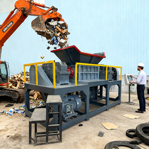 Système de recyclage de déchets industriels : Concasseur à double arbre Elite, Matelas à ressorts, Palettes en bois, Acier de rebut, Poutres en H, Déchets de fenêtres en aluminium - Product Image 5