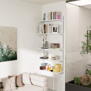 क्लासिक धातु डबल स्लॉटेड दीवार के लिए 32 प्रणाली के स्टील चैनलों के लिए सीधे भंडारण अलमारियों इकाइयों के लिए सीधे - Product Image 5