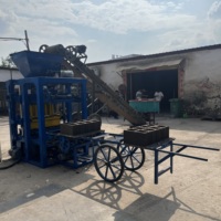 Équipement de production de briques en ciment durable 4-26 pour la Guinée, machine semi-automatique de fabrication de blocs emboîtables, vente chaude