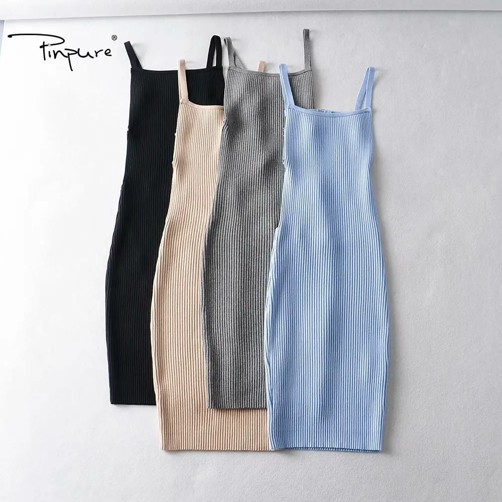 R40121S women's clothing fashionable knitted sling backless slim dress