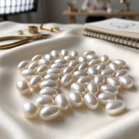 Perles de culture d'eau douce naturelles symétriques blanches de qualité 4A, forme riz, 9-10 mm, non percées, pour la vente en gros - Approvisionnement en vrac 2026
