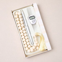 Perles de prière islamiques Nouveau chapelet de prière islamique 45 perles avec compteur numérique Musulman Ramadan Festival Gift Set Perles de prière