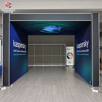 Stand d'exposition portable LED modulaire réutilisable à installation rapide sans outils pour les expositions avec cadre stable et détachable