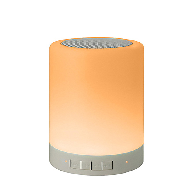 JK109 New Gift Touch Smart Wireless Color Music Speaker 5W Led Lamp