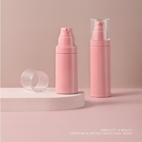 Botella de Espuma con Forma de Cilindro de Plástico con Cabeza de Bomba de Plástico Rosa para Champú, Agua, Uso en Viajes