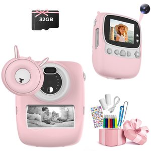 Cámara para Niños, Cámara Instantánea de 30MP, WiFi, 1080P, Cámara Digital para Selfies de 2.4 Pulgadas con Tarjeta TF de 32GB, Regalo para - Product Image 1