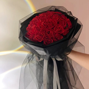 Ruban en polyester double face épaissi 2,5 cm/40Y Durable Cadeau d'anniversaire Gâteau Pâtisserie Bouquet Boîte cadeau Emballage de fleurs Noeud - Product Image 2