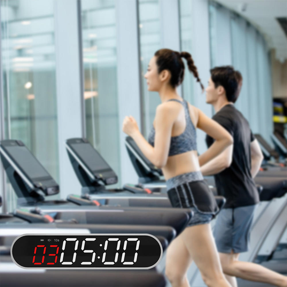 Portable Rechargeable Mini Gym Timer Electronics For Class Use Gym Exercise Timer Abs Material White Color