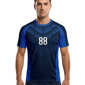 T-shirts de sport personnalisés sans coutures pour le football, le tennis, le pickleball - Extensibles dans quatre directions, respirants - Fabricant OEM/ODM - Product Image 1