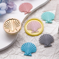 Tête de sceau à cire personnalisée, motif plage et bord de mer, pour journal intime, DIY, scellage d'enveloppes, décoration de sceau solide transfrontalier