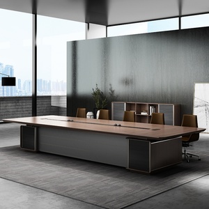 Customized Modern Solid Surface Conference <b>Table</b> for Hotels Schools Hospitals and Home <b>Offices</b> Durable Wood Panel Furniture - Product Image 1