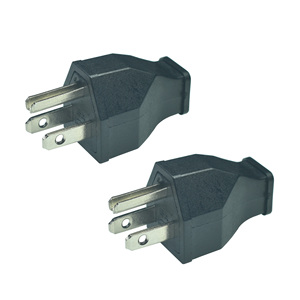 NEMA 5-15P Электрический сменный штекер, удлинитель, концы, 125 В, 15А, 2-полюсный 3-проводной прямой штекер, 3 контакта, съемный штекер - Product Image 2