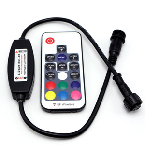 Dải Đèn RGB Không Dây Mini RF 24 Phím <span class=keywords><strong>DC5V</strong></span> -24V Bộ Điều Khiển Dải Đèn <span class=keywords><strong>Led</strong></span> Chống Nước IP68 Có Điều Khiển Từ Xa - Product Image 4