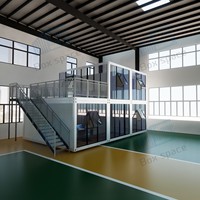 Boxspace 5.95x3m – Bâtiment préfabriqué en acier, amovible, extensible, design ferme, pour bureau, villa, atelier, salle de bain