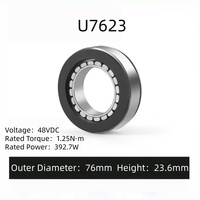 Moteur de bras robotisé série U76 48VDC, 76 mm de diamètre extérieur, 3000 tr/min, couple élevé, moteur à joint creux de précision pour l'actionnement des robots