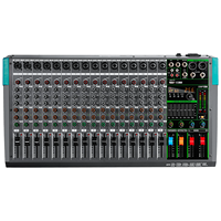 Interface de mixage audio professionnelle OEM Biner PA16, console de mixage audio 16 canaux pour scène