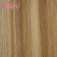Extensiones de Cabello Humano Rubio con Mechas Genius Weft, Doble Trama, Remy, Cutícula Alineada, Cabello Virgen al por Mayor
