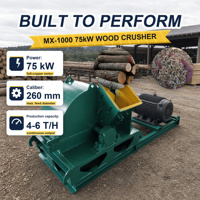 Broyeur de bois pour champignons comestibles MX-1000, moteur 75KW, moteur en cuivre pur, prix direct usine