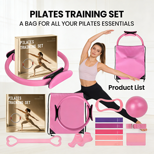 Set de Ejercicio de Yoga y Pilates: Círculo de Resistencia para <span class=keywords><strong>Piernas</strong></span>, Banda de Resistencia para Levantamiento de Cadera, Pelota Popper de Pilates - Product Image 5