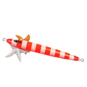 Señuelo de jigging de aleación de plomo de 600g 700g para pesca en alta mar, cebo para atún, naranja y rosa a rayas, luminoso de movimiento lento. - Product Image 3