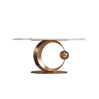 Table console moderne en acier inoxydable doré, plateau en verre rectangulaire de luxe, étagère d'entrée, meubles pour cuisine, hôtel, salon