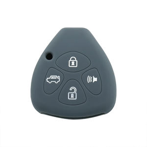 Cubierta de llave de coche inteligente de cuatro teclas de silicona de selección multicolor hecha a medida de alta calidad, adecuada para llaves de coche <span class=keywords><strong>Toyota</strong></span> - Product Image 4