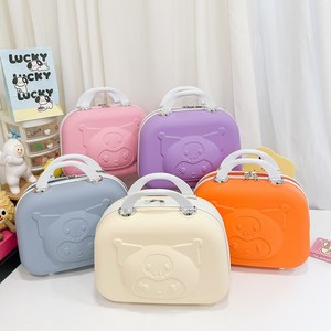 Neceser Kawaii Anime de 14 Pulgadas, Diseño de Melody y Kuromi, Gran Capacidad, Impermeable, Material PP, Multifunción, Forma de Concha Marina, Bordado, Regalo de Maquillaje - Product Image 1