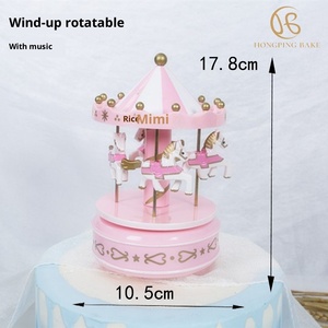 Caja <span class=keywords><strong>de</strong></span> Música Creativa para decoración <span class=keywords><strong>de</strong></span> pasteles con canciones navideñas, regalo <span class=keywords><strong>de</strong></span> <span class=keywords><strong>cumpleaños</strong></span> para niñas, adornos para hornear - Product Image 6