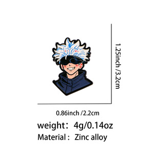 Neue Anime-Brosche Cartoon-Charakter Satoru Gojo <span class=keywords><strong>Kugisaki</strong></span> Nobara Kleidungs- und Rucksack-Accessoire Anstecknadel für Cosplay-Schmuck - Product Image 3