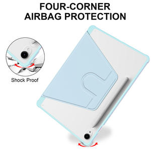 Funda Giratoria para Samsung Galaxy <span class=keywords><strong>Tab</strong></span> S10 Lite S10 FE S9 FE 10.9'' S9 11'' con Soporte para <span class=keywords><strong>S</strong></span> <span class=keywords><strong>Pen</strong></span>, Rotación de 360 Grados, Cubierta Trasera Transparente - Product Image 3