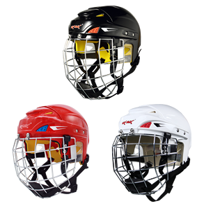 Casco de Hockey sobre Hielo Blanco Profesional en Todas las Tallas, Casco de Seguridad Protector de ABS y EVA para Deportes, Cobertura Total de la Cabeza - Product Image 2
